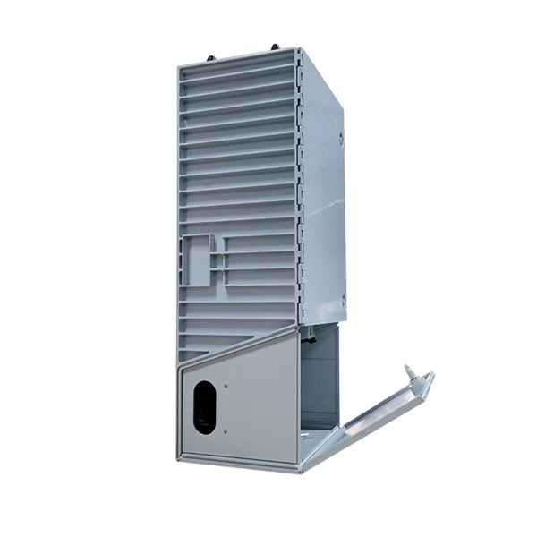 Communication optical cable running in power trough